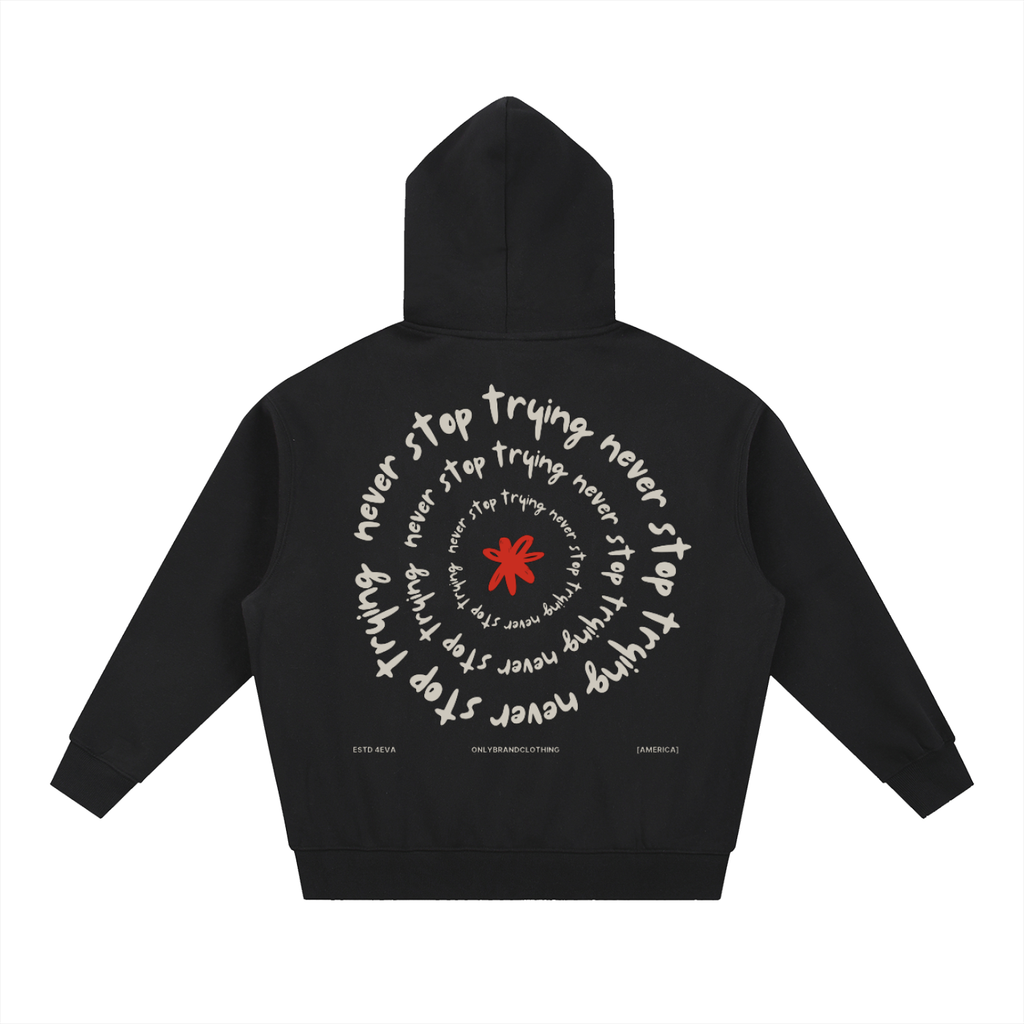 Essential Oversized Boxy Fit Fleece Hoodie