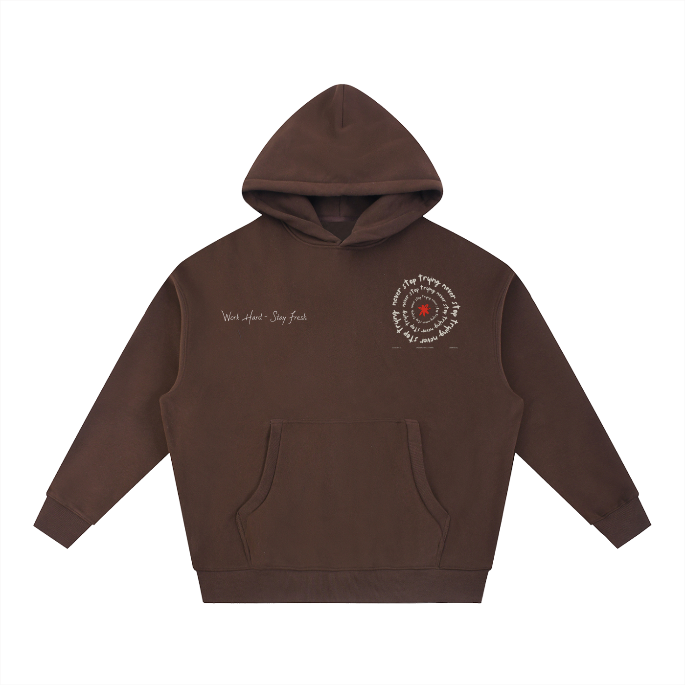 Essential Oversized Boxy Fit Fleece Hoodie