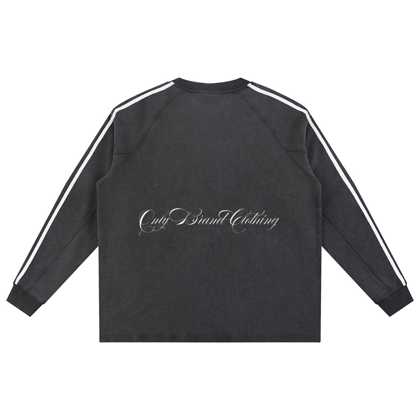 Snow Washed Contrast Tape Sweatshirt