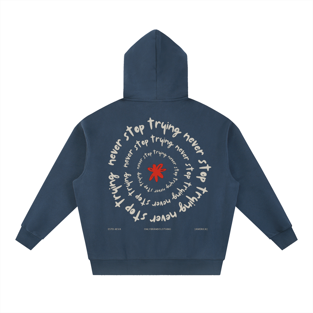 Essential Oversized Boxy Fit Fleece Hoodie